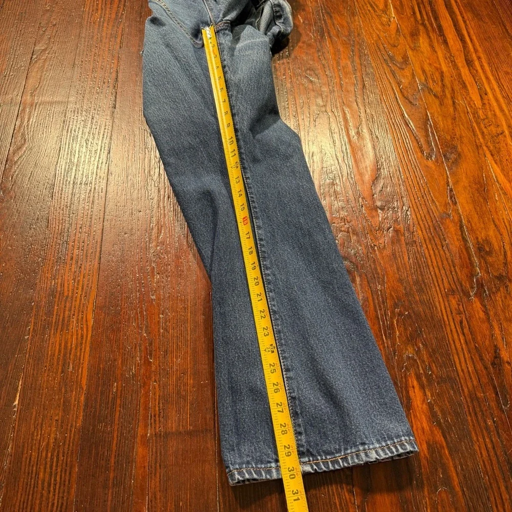 Levis 517 Jeans‎ Mens 38x30 Blue Dark Wash Bootcut Fade Whiskers Cowboy Western